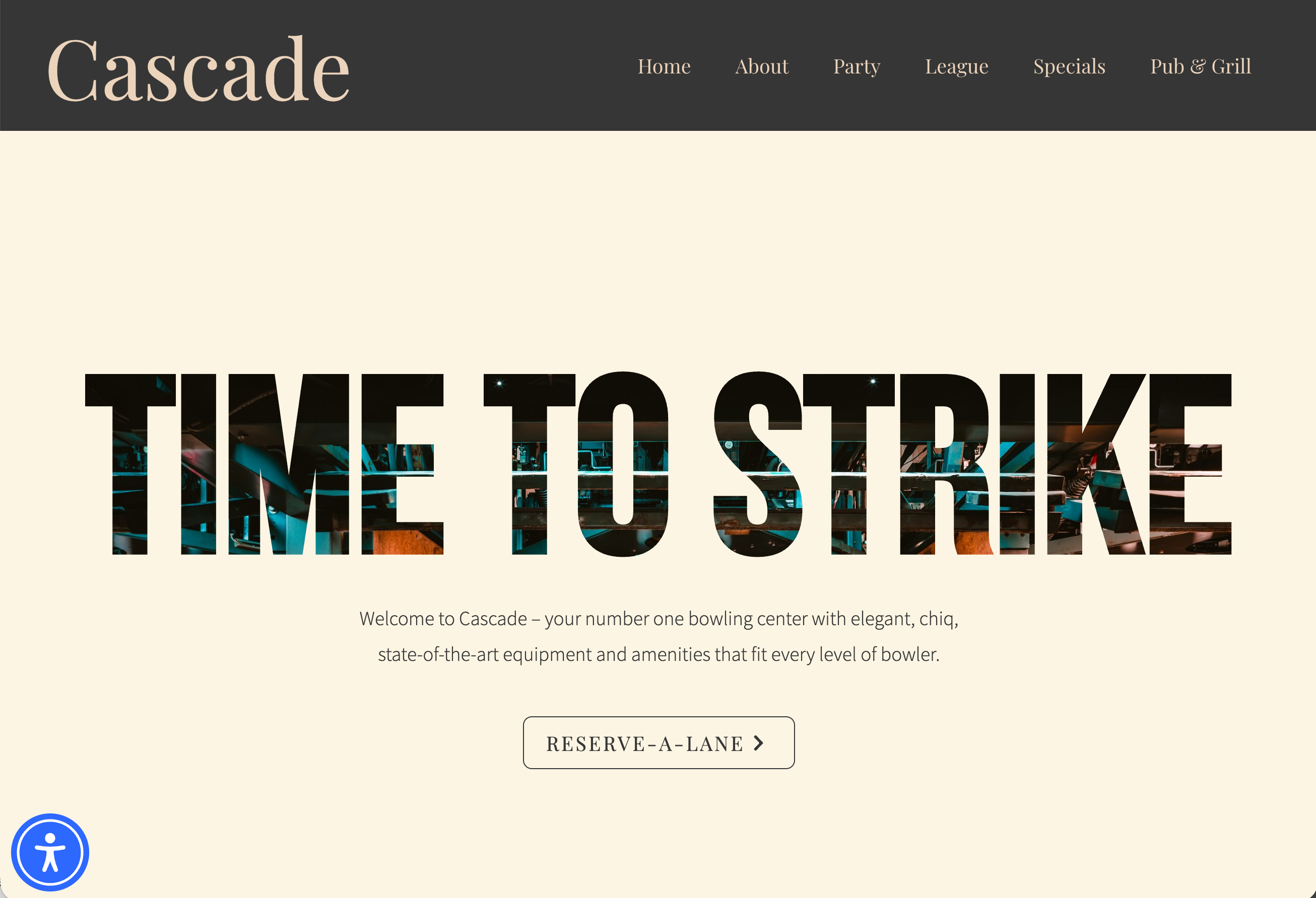 Cascade website template preview