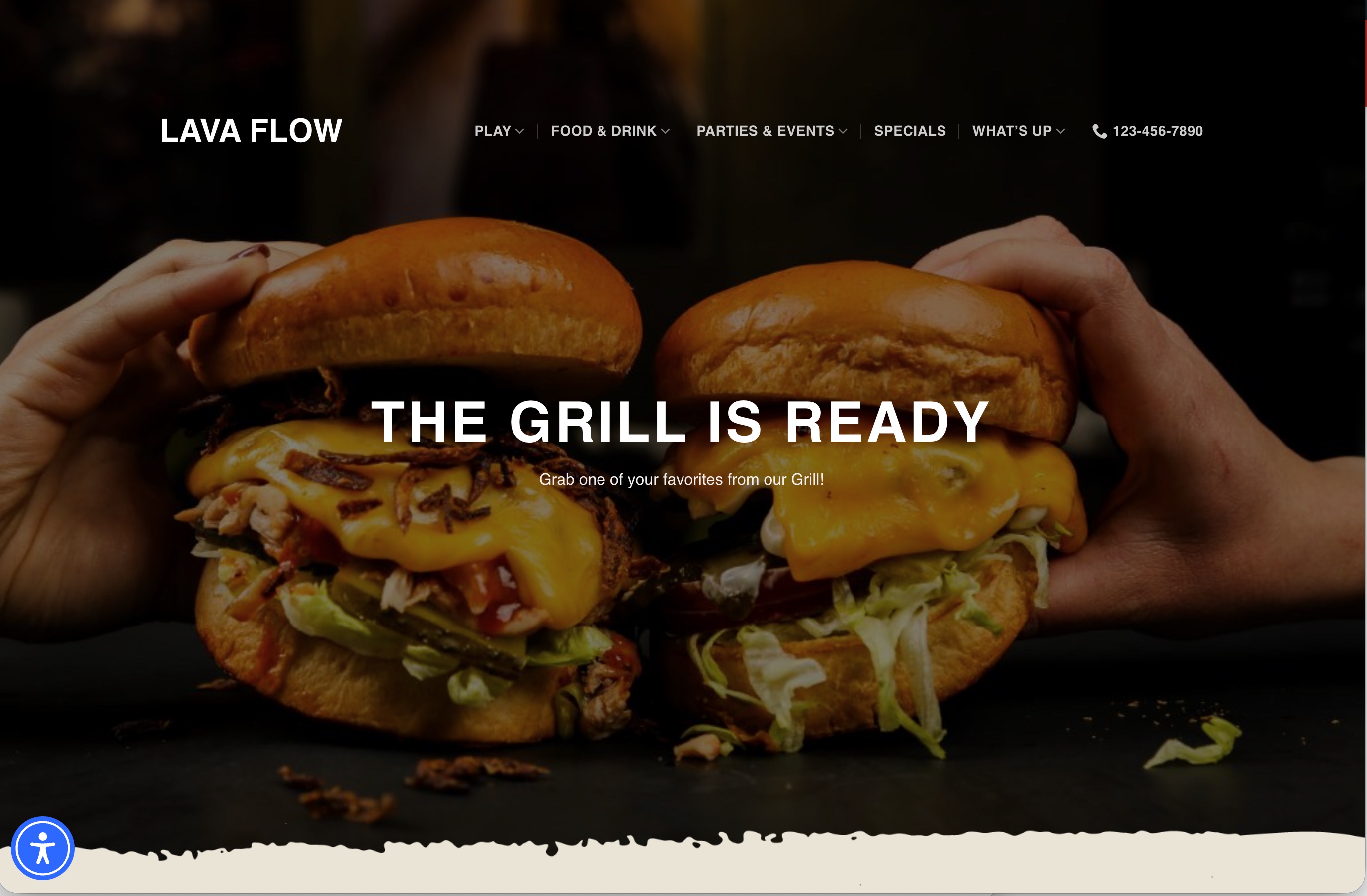 Lavaflow website template preview