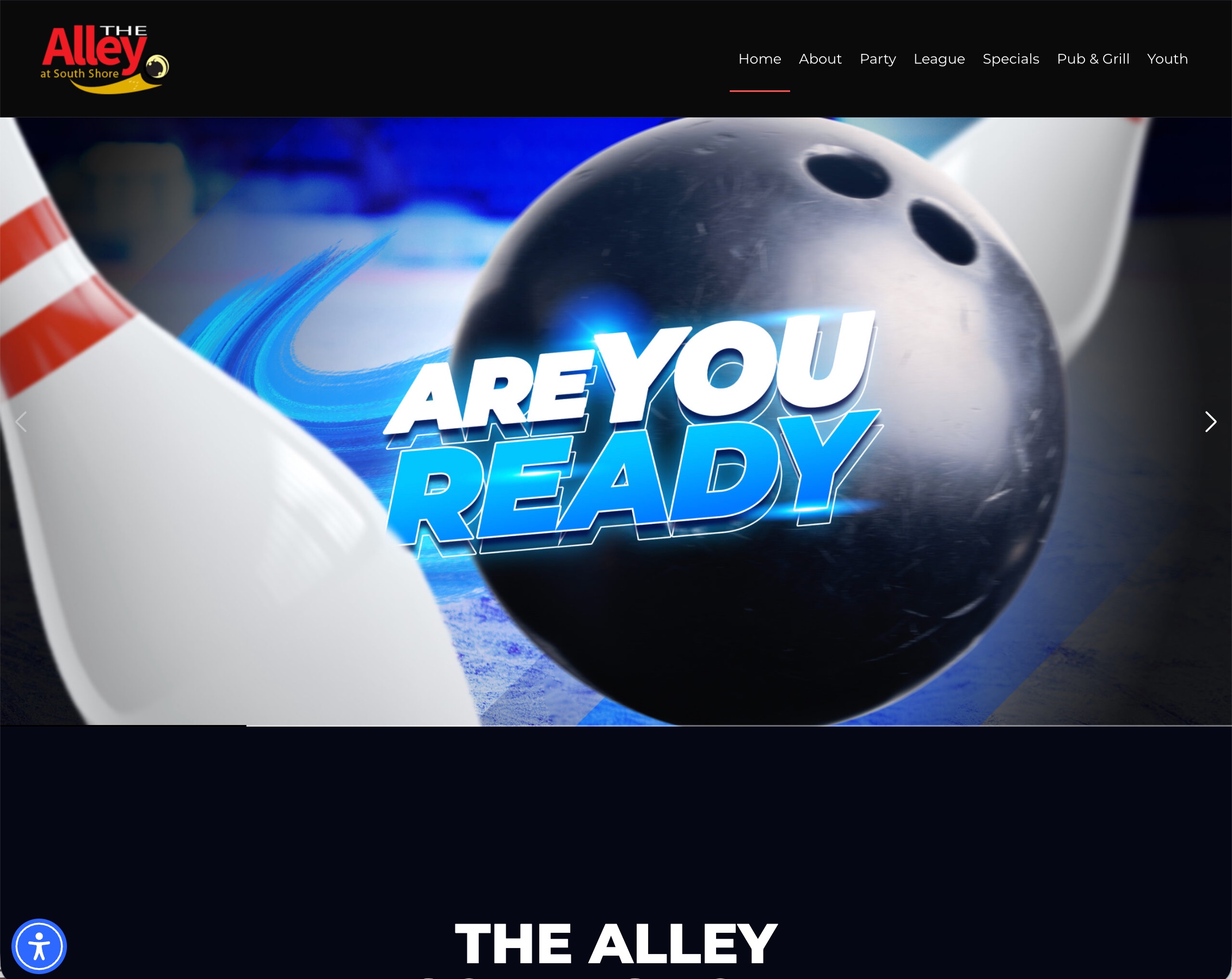 Neon website template preview